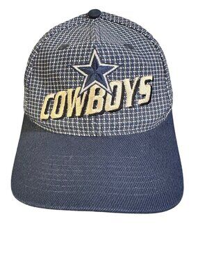 Dallas Cowboys Pro Line Adjustable Baseball Hat 1990s Logo Athletic Blue Pattern
